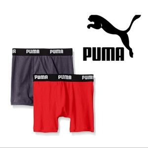 Puma Boy's Premium Boxer Briefs (S) 6-7